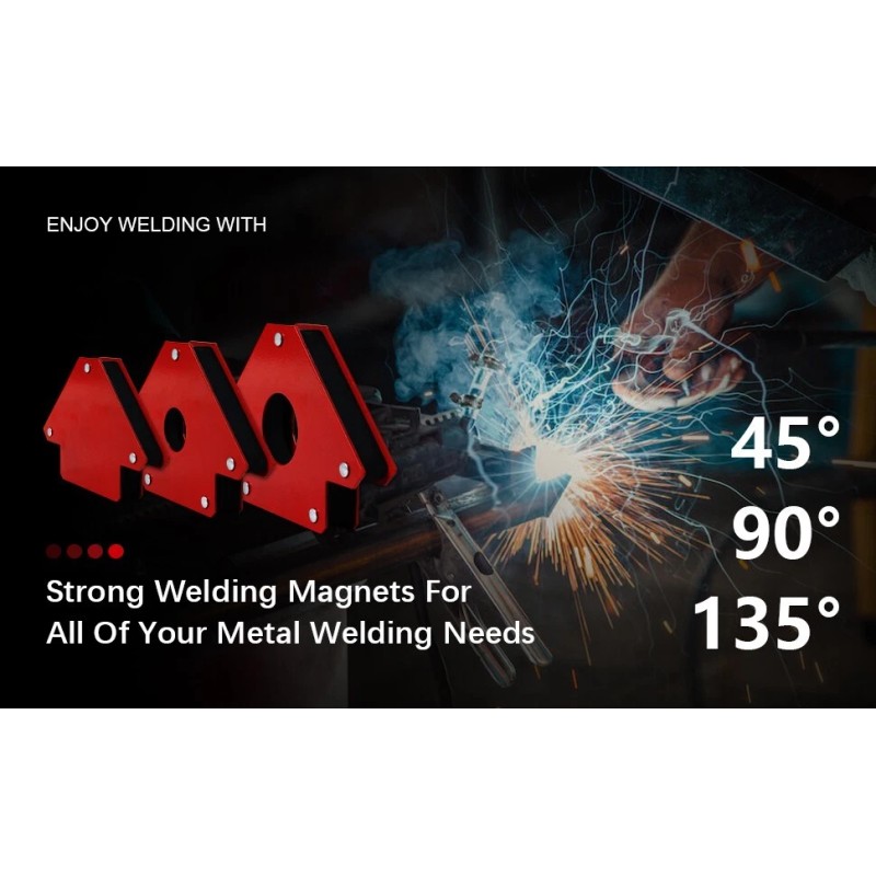 alflow Arrow Welding Magnet 6pcs,5" Magnets Welding Clamps and Holding