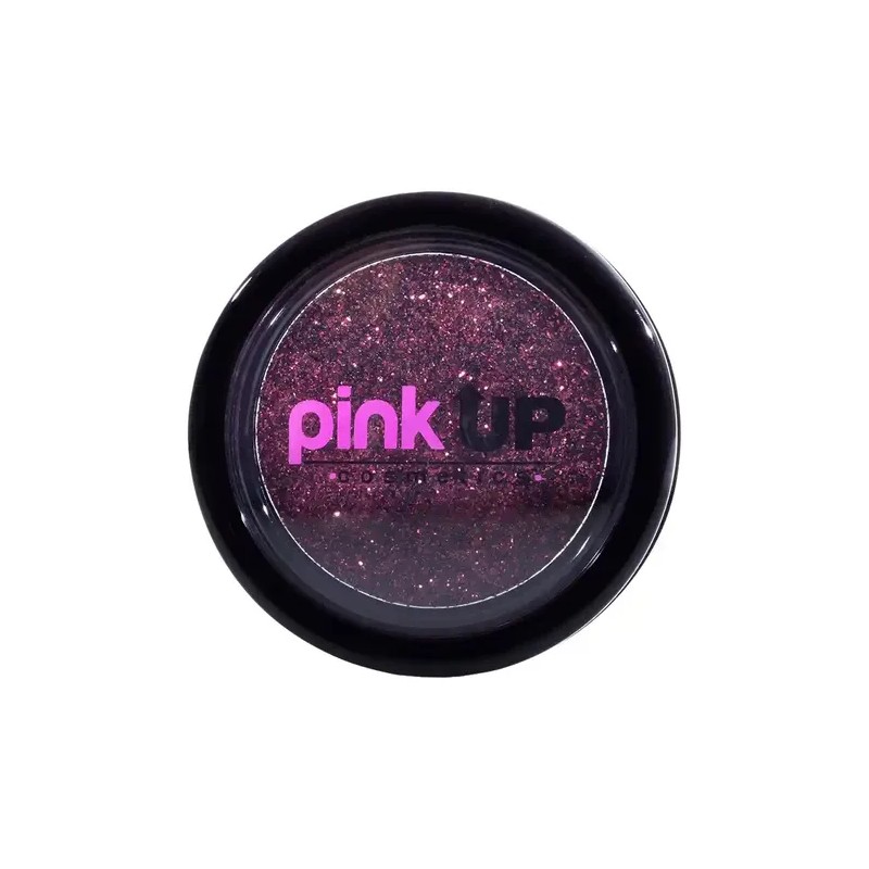 Pink Up, Glitter Compacto, Alta Adherencia, Textura Suave Color Bronze