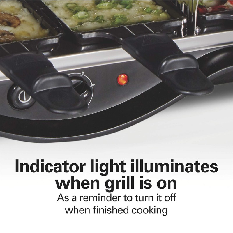 Hamilton Beach Electric Indoor Raclette Table Grill, 200 sq. in.
