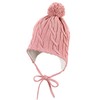 Sterntaler Unisex Kids Knitted Bobble Hat Pink 47, pink