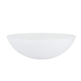 Aspen Creative Frosted 23098-01A Transitional Style Replacement Torchiere Glass Shade, 1-5/8" Fitter Size x 5-3/8" Height x 15-5/8" Diameter