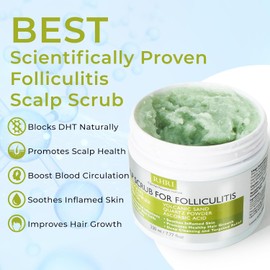Rida Hair Research Institute - Exfoliante capilar exfoliante para el cuero cabelludo seco y la foliculitis Aclarante
