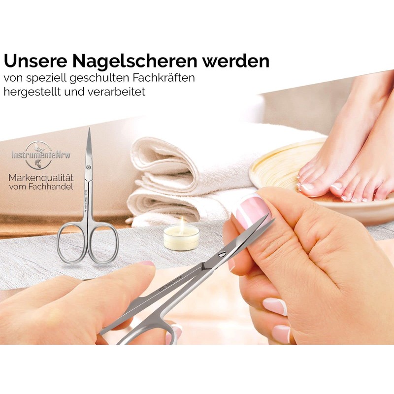 Fine Cuticle Scissors with Curved Blade – Stainless Steel