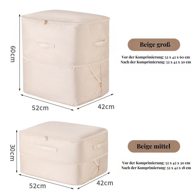 Arsey Large Self-Compressing Storage Bag for Duvets, Ultra Space-Saving, Self-Compressing