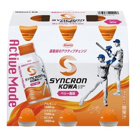 Synkron Kowa Active Mode Berry Flavor, 3.4 fl oz (100 ml) x 6 Bottles