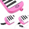 keepdrum Melodica 37 Keys Pink with Bag