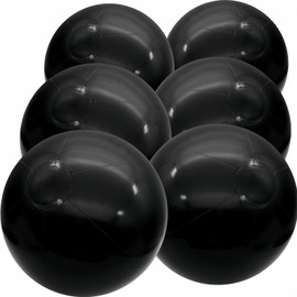 GCQJOQ Inflatable Beach Balls, Solid White, 12 Inch Diameter, Set of 6, for Parties, Beach, Pools & Play