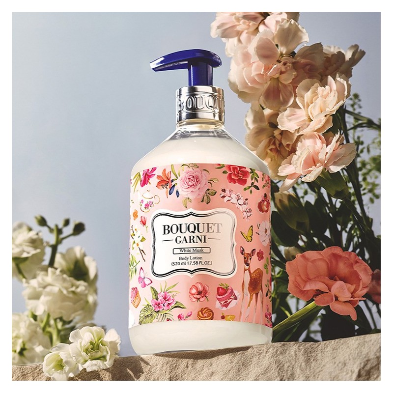 Bouquet Garni White Musk Body Shower + Body Lotion Set,