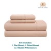 Casa Platino 1000 Thread Count Queen Bed Sheets Set, 4