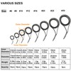 THKFISH Fishing Rod Guide Repair Kit Spinning Rod Guides Ceramics