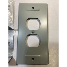 Wiremold Legrand Duplex Receptacle Cover 3000-Series Raceway Gray G3046BE SEALED