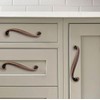 khtumeware 10 Pack Solid Core Kitchen Hammered Antique Copper Cabinet