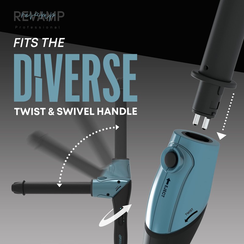 Revamp Diverse 19-32mm Reverse Waves Curl Barrel