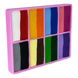 Colibrix Maquillaje Corporal Base Agua Kit Con Pinceles