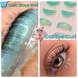 Lash Lift Shields C Curl 6 Size Lifting Pad Rapid Eyelash Shield Shiny Perm Rods Make Eyes Natural Curl Flexible Pads Extreme Rod 100 Use Elastic Lami Perming Roller Crystal Blue Curling Guard