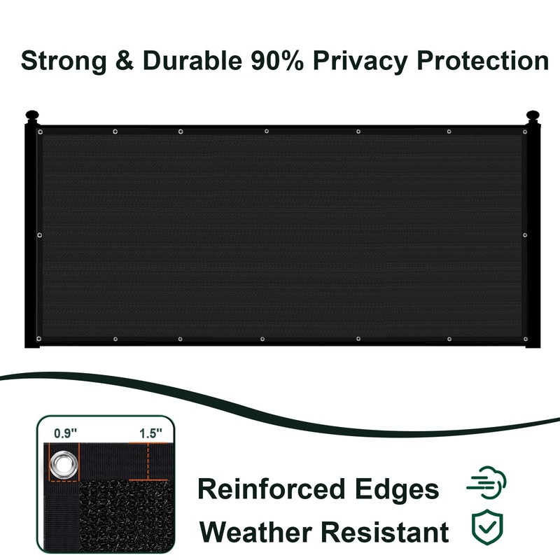 SUNLAX Privacy Fence Screen 5' x 32' Heavy Duty Mesh