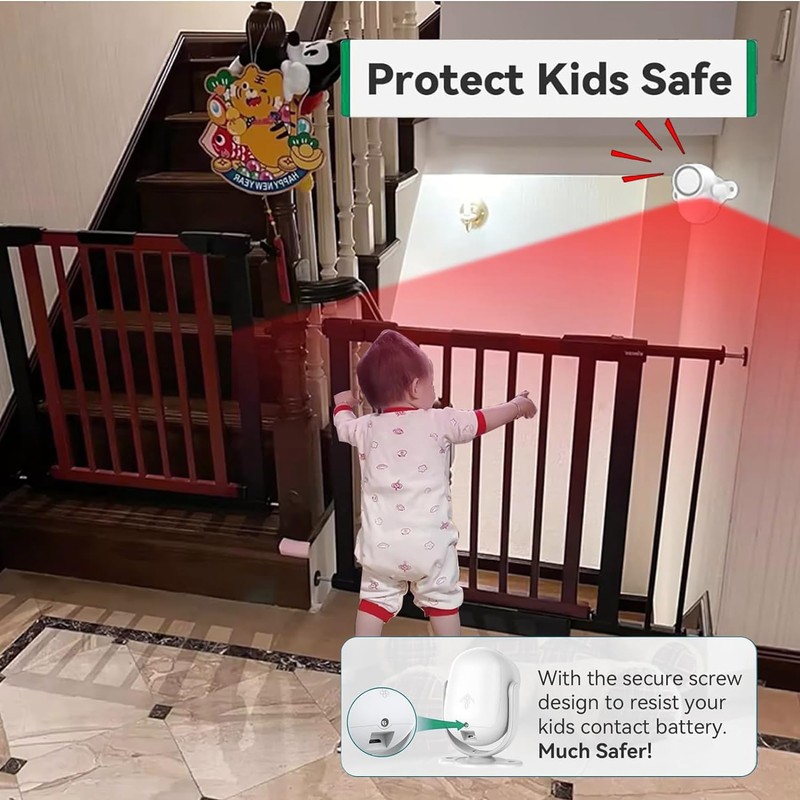 Luckydeer 125dB Loud Motion Sensor Alarm with 328ft Remote Control(40ft