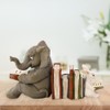 Elephant and Rabbit Statue Bookend Figurines Ornaments Resin Animal Figurines