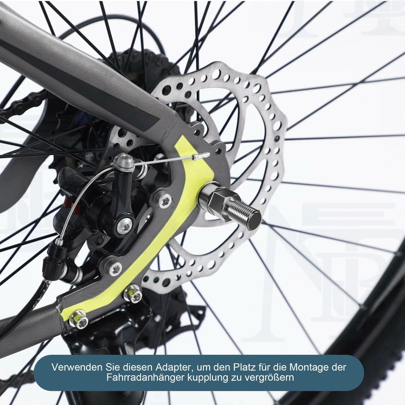 EMTB Axle adapter, universal bicycle axle adapter, universal bicycle axle