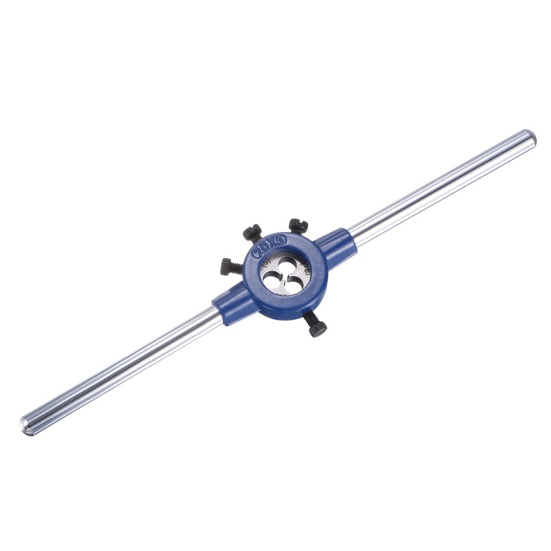 sourcing map Round Die Stock Handle Wrench Set, #4-40 UNC