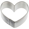 Cotta Cookie Cutter Heart Small Silver W4 X 5 X, X H2 CM