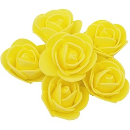 J-Rijzen Artificial Flowers 100PCS 3CM Mini Fake Roses for DIY Wedding Bouquets Centerpie