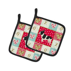 Caroline's Treasures CK5929PTHD French Bulldog Love Pair of Pot Holders potholders, Multicolor