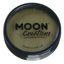 Moon Creations - Professional water-activated face paint - army green