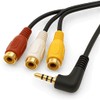 CNCTWO C2435ARF3 1.4 inch (3.5 mm) 4-Pole Stereo Mini Plug-Composite