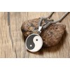 VNOX Stainless Steel Matte Finished Yin Yang Pendant Necklace with