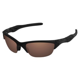 LenzReborn Polarized Lens Replacement for Oakley Half Jacket 2.0 OO9144 Sunglass - Rust Brown - Polarized