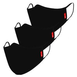 AZX protech Reusable Fabric Masks in a Set of 3 - Category 1 Mask - Filtration Guarantee 50 Washes - Pack Contains 3 Different Masks