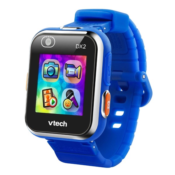 VTech Kidizoom Smartwatch DX2 Blue Interactive Kids Watch with Dual Camera Color Touch Screen Motion Sensor Smart Watch Shockproof Italian Language 5-13 Years