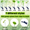 100 Pcs Sprouts Rave Bean Sprout Hair Clips Mixed Style