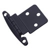 Decobasics Free Swinging 3/8" Inset Cabinet Hinges Black (50 Pack