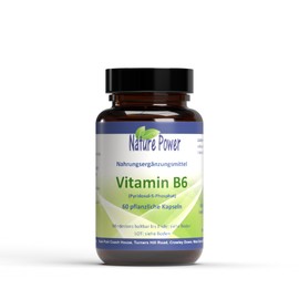 Vitamin B6 (Pyridoxine) | Pyridoxal 5-Phosphate | 60 Vegetable Capsules | Vegan and GMO Free | by NATURE POWER