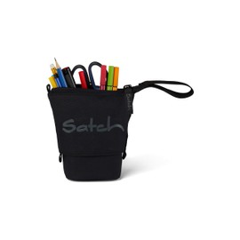 satch Pencil Slider Extra Large with Divider Zip Pocket Pen Holder Set Square Viewing Window for Blackjack Timetable - Black