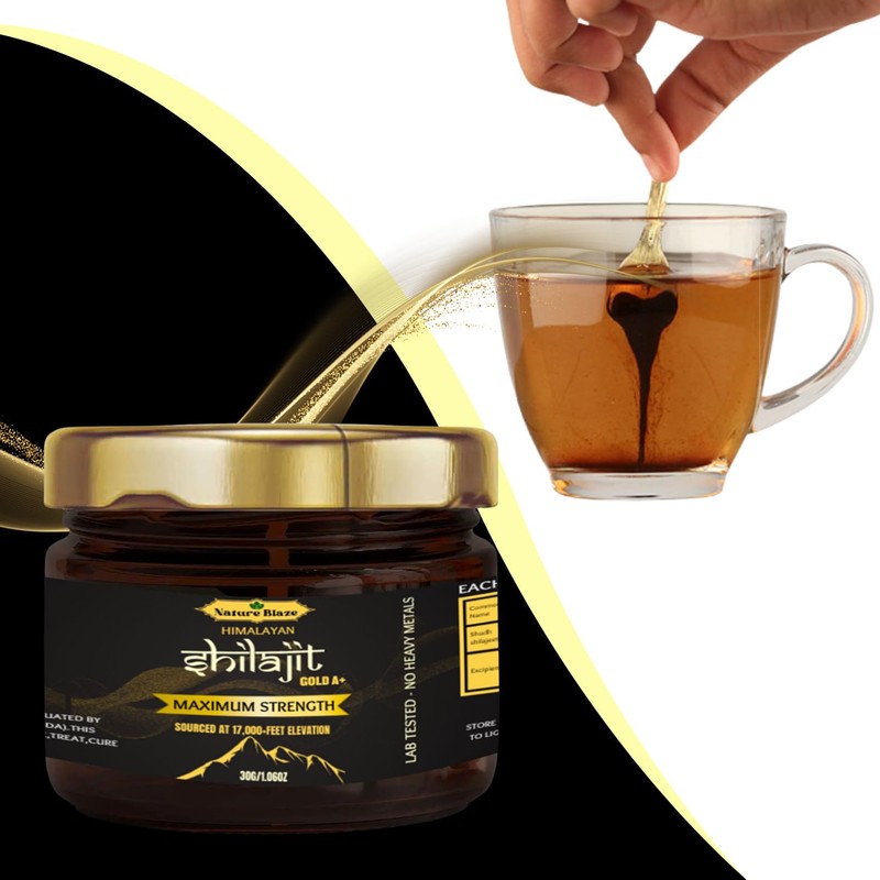 Nature Blaze Himalayan Shilajit Resin (30 Gm / 1.0 Oz)