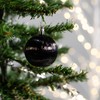Plastic Christmas Baubles Black 2 Sets - 68 Pieces Diameter