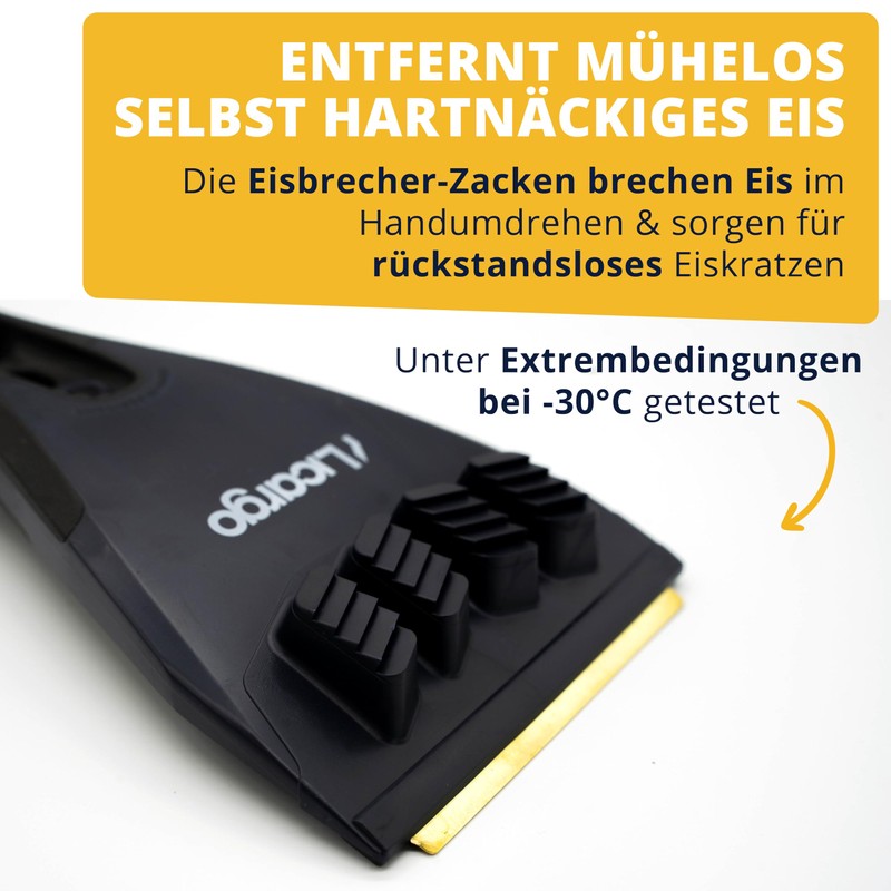 LICARGO® Eiskratzer mit Messingklinge [Made in Germany] - Ice Breaker