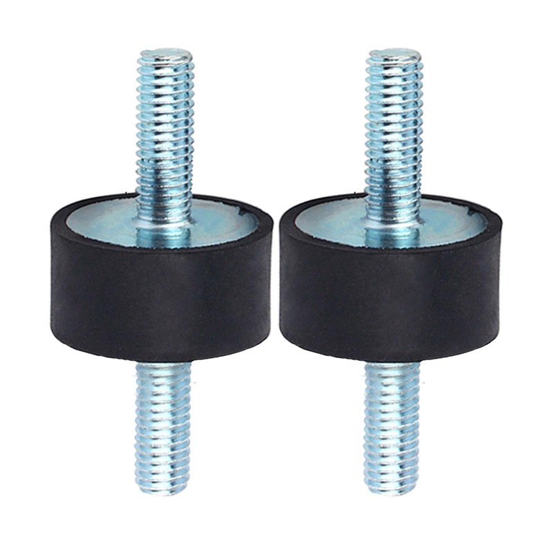 Rubber Mount Damper for Air Compressor, Engine Shock Isolator, Threaded