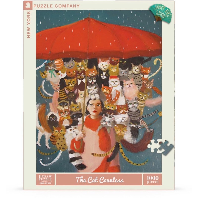 New York Puzzle Company - Janet Hill The Cat Countess