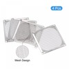 sourcing map Pack of 4 80 mm Filter Grid Stainless