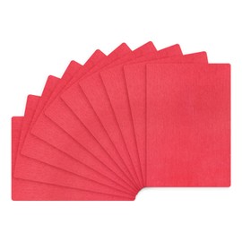 M METERXITY 10-Pack Metal Business Card Blanks, 66x45x0.5mm Aluminum Plate Laser Engraving Printing Metal Plate for DIY/Decorative/Home/Nameplate/Custom Blanks Card [Red]