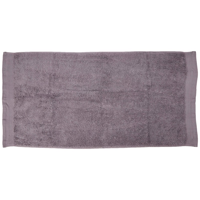 Eiffel Textile Combed Basin Towel, Cotton, Grey, 50 x 100