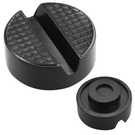 Car Jack Pad Slotted Trolley Jacking Rubber Blocks Cars Repair Accessories Universal Floor Jack Pad Adapter for Trolley Jack, 65 * 65 * 33MM