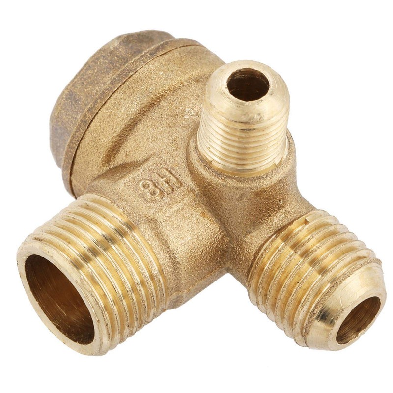 3-Way Brass Air Compressor Check Valve 20 x 14 x