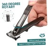 IWOWHERO Senior Toenail Clippers 360° Rotatable Nail Trimmer Thick Nails