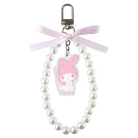 Tees Factory Sanrio Characters Ribbon Pearl Key Chain Ballet Core/My Melody H 4.8 x W 3.0 x D 0.3 inches (123 x 75 x 8 mm) SR-5546729MM