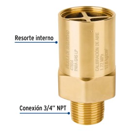 Válvula Externa De Seguridad Para Tanque Estacionario,3/4